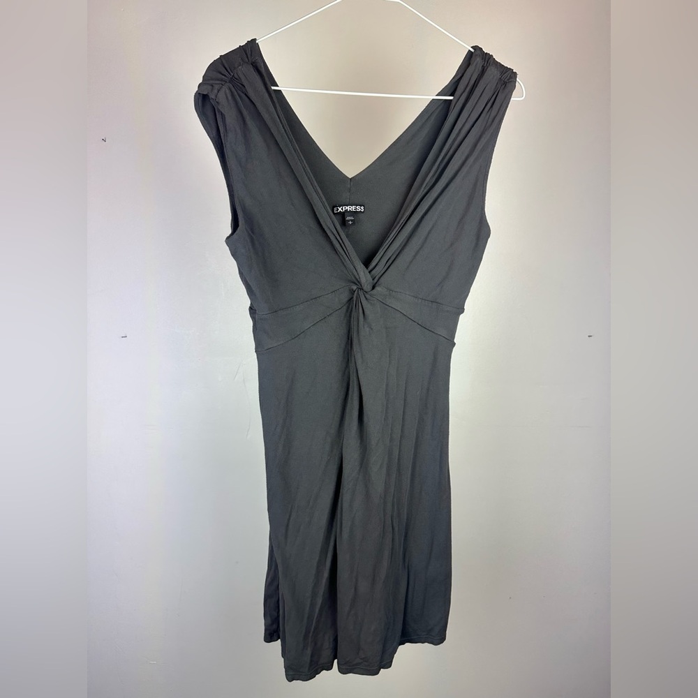 Express Charcoal Backless Women's Dress